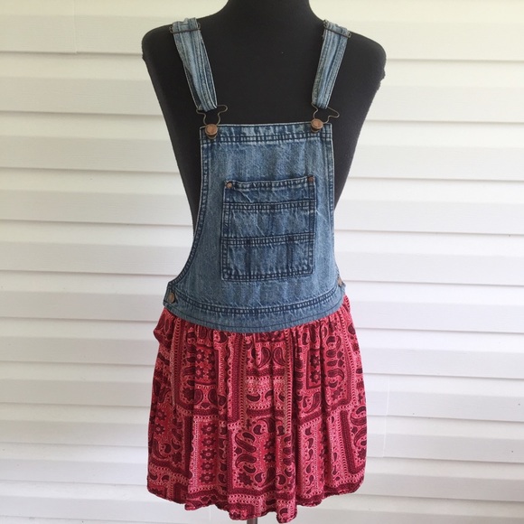 Tinseltown Dresses & Skirts - Tinseltown Bandana Mini overall Dress B-6
